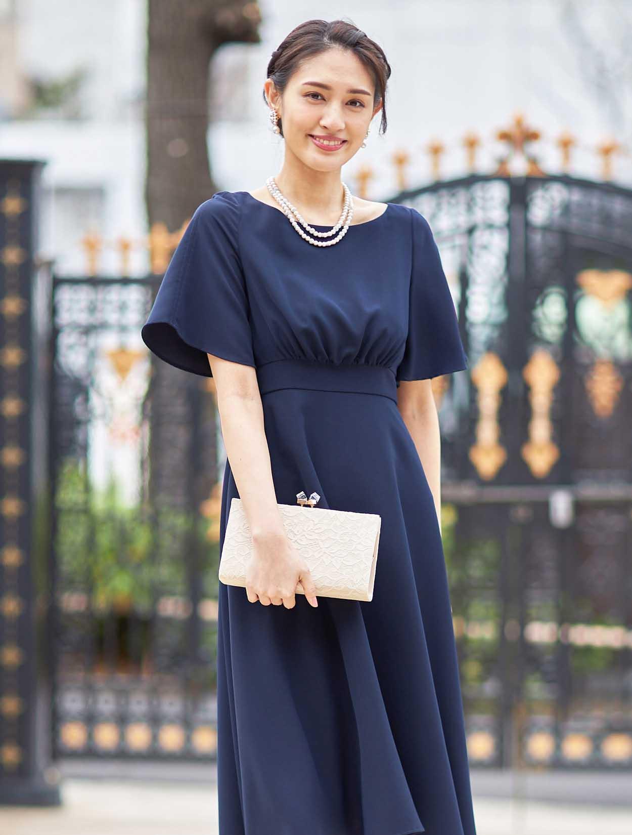 新品未使用 タグ付き☆GIRL パーティードレス BLUE 2L FT192D1000-75のレンタルアイテム｜結婚式パーティードレスは