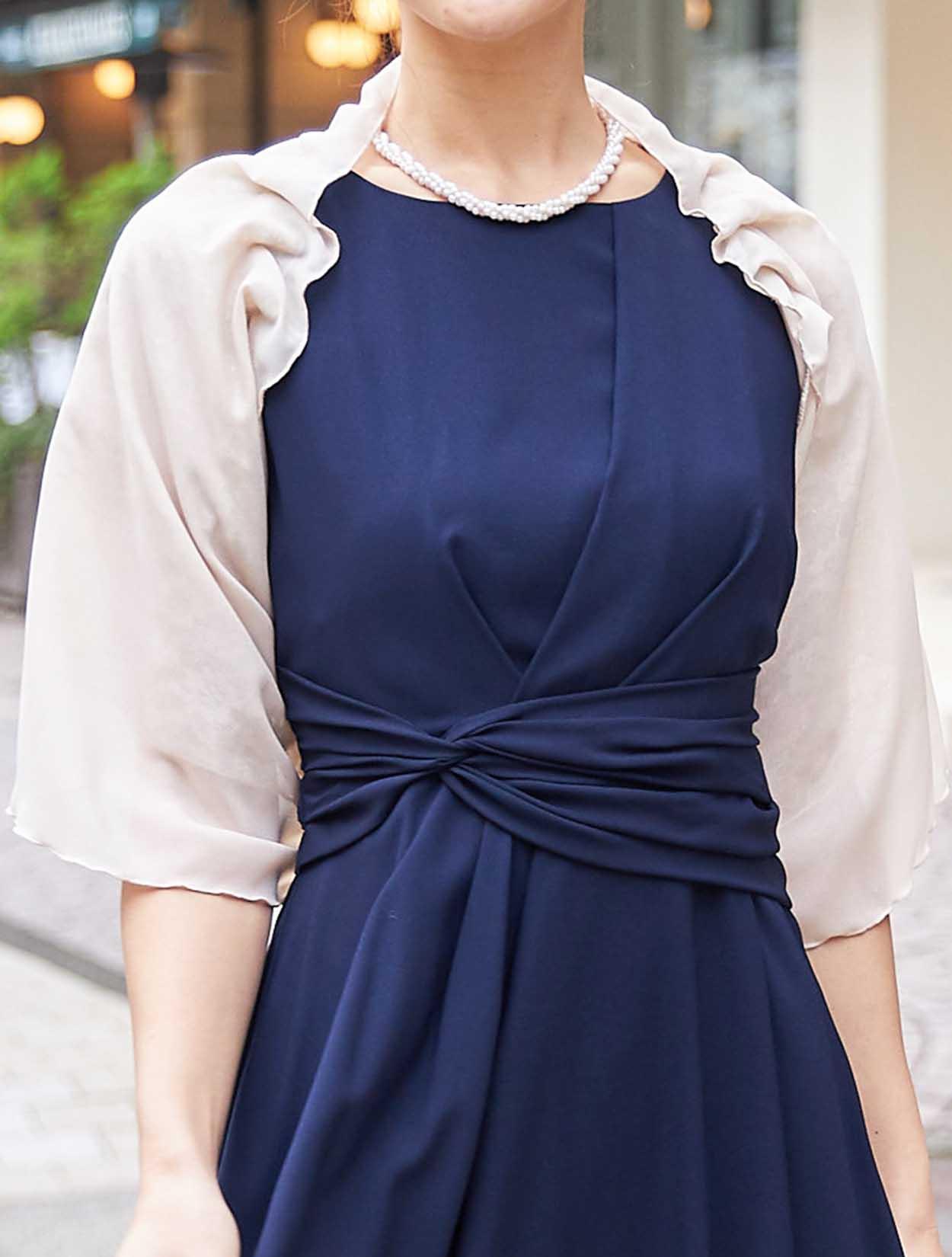 LOEFF】トロピカルウールバルーンドレス（グレーM）※8/13までの