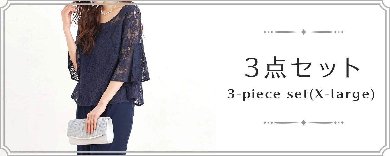 大きいサイズ(LL～６Lまで展開)の３点セット